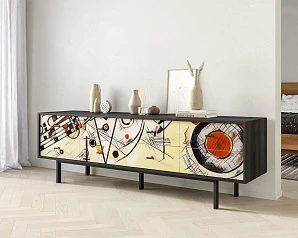 Комод с восемью ящиками "Emerson" by Kandinsky арт EM03/Print_01 в интерьере в Краснодаре