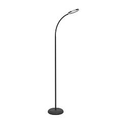 купить стильные 902176 Светодиод торшер с регулировкой цветовой температуры LAURO, 1X5,5W(LED), 2700K, 4000K, 6500K, 600lm, пластик, черный в Краснодаре