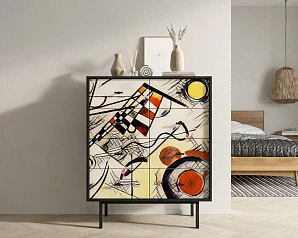 Комод на восемь ящиков "Emerson" by Kandinsky арт EM20/Print_01 на заказ в интернет-магазине в Краснодаре