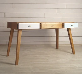 купить Рабочий стол "Aquarelle Birch" с тремя ящиками арт RE-36ETG в Краснодаре