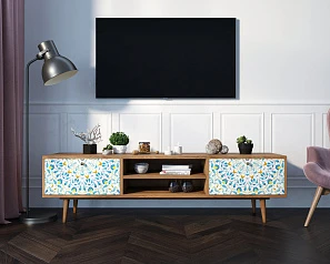 Комод "Berber" с нишей низкий под TV принт 46 арт BB49/Print_46 на заказ в интернет-магазине в Краснодаре