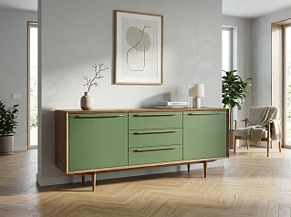 заказать Комод "Бруни (Bruni)" с тремя ящиками и дверками арт BR-03/6002 в Краснодаре