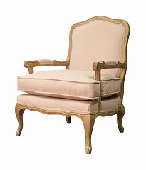Мягкое полукресло с подлокотниками Nitro Beige Velvet в интерьере в Краснодаре