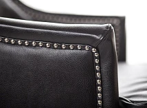 купить стильное Кожаное кресло каминное Chester Black Leather в интернет-магазине в Краснодаре