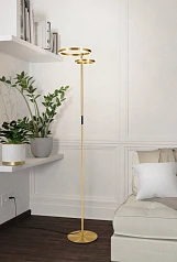 901975 Светодиод торшер с регулировкой цветовой температуры CASTELPOTO 1, 16W 12W(LED LED), 2700-6500K, 1850 1300lm, сталь, латунь состаренный, белый на заказ в интернет-магазине в Краснодаре