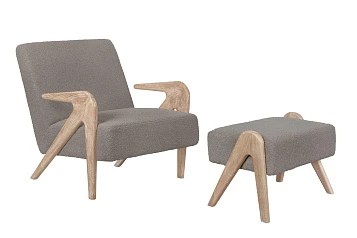 купить стильное Кресло с пуфом Arrow Oak V2 в Краснодаре