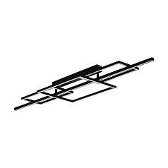 фото 390282 Потолочный светильник диммируемый PUEBLA, 34,5W (LED), 3000K, 5100lm, L1500, B360, сталь, черный/пластик, белый в интерьере в Краснодаре