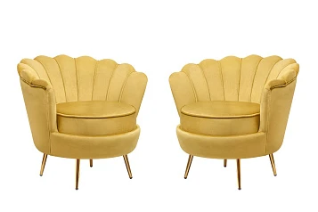 заказать Комплект кресел ракушка Pearl Yellow в Краснодаре