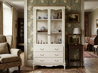 купить красивый Шкаф "Леонтина (Leontina)" для посуды высокий 3 ящика арт ST9355/3 в Краснодаре