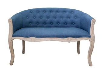 Дизайнерский двухместный диван Kandy Double Blue цвет голубой в интерьере в Краснодаре