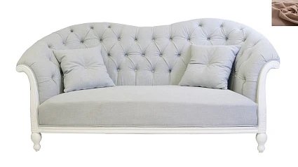 Французский диван Velina коричневый в интерьере в Краснодаре