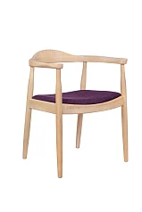 Стул с подлокотниками Carlo Violet в интерьере в Краснодаре