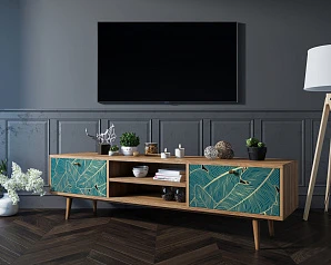 купить Комод "Berber" с нишей низкий под TV арт BB49/Print_41 в Краснодаре