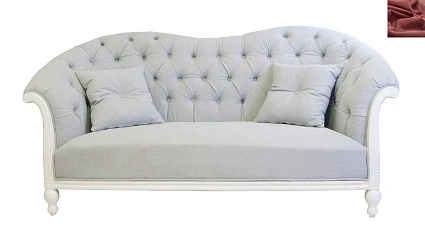 фото Французский диван для гостиниц Velina красный в интерьере в Краснодаре