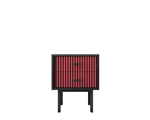 стильные Тумбочка с двумя ящиками "Emerson" арт EM16/red/L в Краснодаре