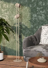 44166 Торшер TILSTON, 2X8W(E14), сталь, песочный в Краснодаре