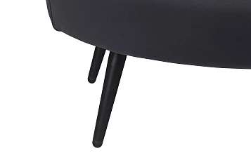 заказать Дизайнерский диван Pearl Double Black на черных ножках в Краснодаре
