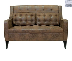 купить красивый Дизайнерский двухместный диван Hublon Серый в Краснодаре