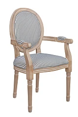 Мягкий стул с подлокотниками Volker Arm Black Pinstripe в Краснодаре