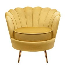 Низкое кресло ракушка Pearl Yellow в интернет-магазине в Краснодаре