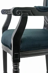 купить стильный Мягкий стул с подлокотниками Volker Arm Black в Краснодаре