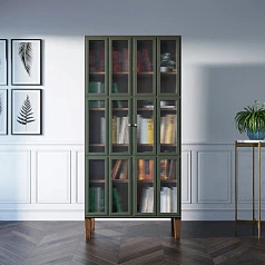 красивый Шкаф двухстворчатый "Andersen" с рифлеными стеклами арт AN12 в Краснодаре