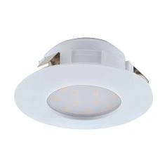 95817 Светодиодный встраиваемый светильник PINEDA, 1х4,9W(LED), ?78, IP44, пластик, белый в интерьере в Краснодаре