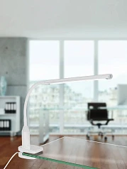 красивые 96434 Светодиодный светильник на прищепке LAROA с сенсор. диммир., 4,5W(LED), L450, H275, пластик, бе на заказ в Краснодаре