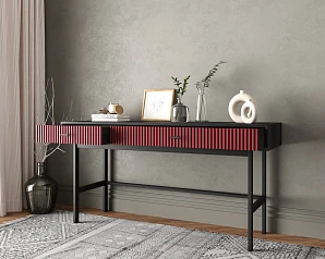 Консоль с двумя ящиками "Emerson" арт EM22/red/L в Краснодаре