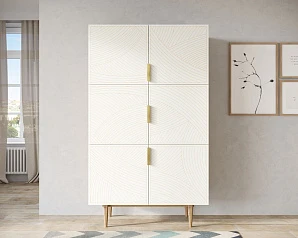 купить красивый Большой комод с шестью дверками "Line" LN04/GR1/beige в Краснодаре