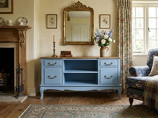 заказать Комод под TV "Леонтина (Leontina)" в голубом цвете арт ST9328/5024 в Краснодаре