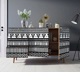 Комод "Berber" с двумя дверками и ящиками принт 19 арт BB17/Print_19 в Краснодаре
