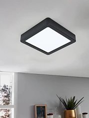 фото 99255 Светодиодный накладной светильник FUEVA 5, 10,5W (LED), 160х160, H28, 1350lm, 4000K, сталь, черн в Краснодаре