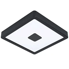 купить стильные 900283 Уличный настенно-потолочный светильник IPHIAS 2, LED 17W, 2000lm, IP44, L210, B210, H30, сталь, черный/ пластик, белый в интернет-магазине в Краснодаре