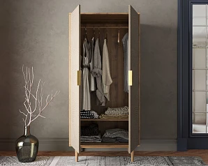 купить стильный Шкаф малый двухстворчатый "Line" R24/beige в Краснодаре