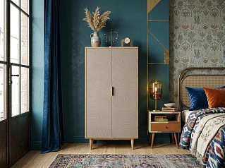 Шкаф малый двухстворчатый "Лайн (Line)" R24/beige в интернет-магазине в Краснодаре