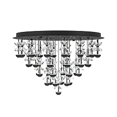 купить 390278 Люстра диммируемая PIANOPOLI 2, 10X2,3W (LED), 3000K, 2800lm, L870, B120, H1500, сталь, черный/переливающееся стекло, прозрачный в интернет-магазине в Краснодаре