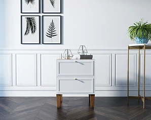 Комод-тумба "Andersen" с двумя ящиками арт AN04/1WH в Краснодаре