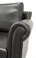 фото Дизайнерский кожаный диван лофт Toren в интерьере в Краснодаре