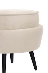 Пуф Pearl Adorn Beige на черных ножках в интернет-магазине в Краснодаре