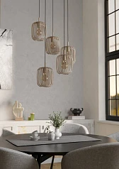 901125 Люстра ROMAZZINA, 5X40W (E27), ?500, сталь, песочный на заказ в интернет-магазине в Краснодаре