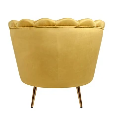 купить стильное Низкое кресло ракушка Pearl Yellow в Краснодаре
