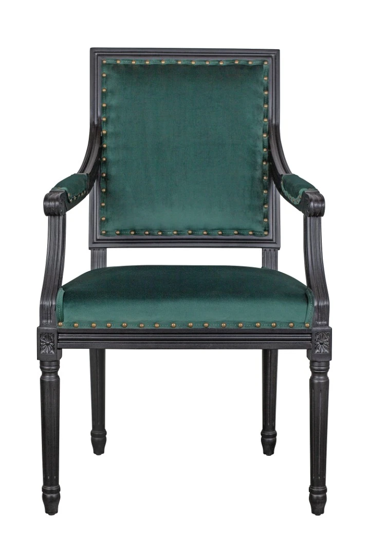 Мягкий стул с подлокотниками Runako Green на заказ в интернет-магазине в Краснодаре