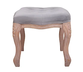 Банкетка Kina Velvet Gray в интерьере в Краснодаре