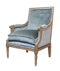 красивое Классическое кресло Coolman Grey Velvet на заказ в Краснодаре
