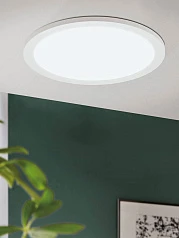 97502 Светодиодный потолочный светильник SARSINA диммир., 36W(LED), 3600lm, ?450, H50, алюминий, белый в интерьере в Краснодаре