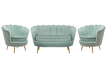 заказать Комплект кресел и дивана ракушка Pearl Double Green в Краснодаре
