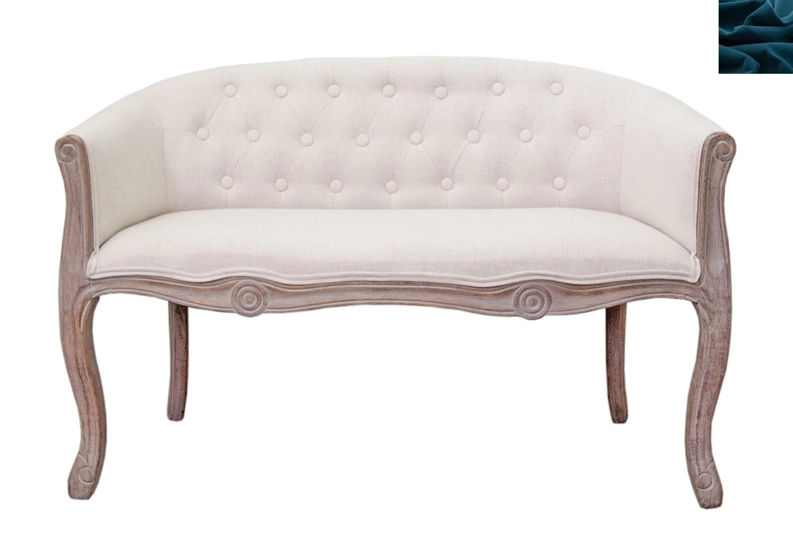 фото Двухместный диван Kandy Double Beige цвет синий в интерьере в Краснодаре