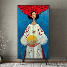 заказать Шкаф двухдверный Emerson Art "Женщина с планетой" арт EM091/Art5 в Краснодаре