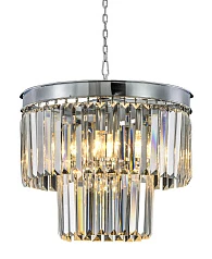 Люстра Odeon 2 Rings Chrome в интерьере в Краснодаре